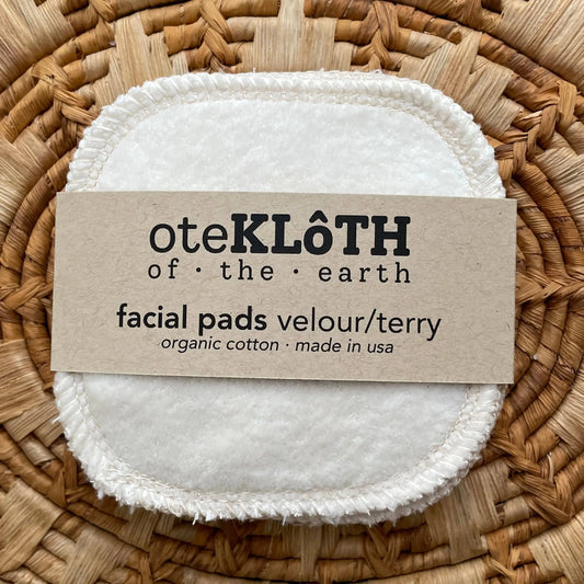 Organic Cotton Reusable Cotton Rounds | Velour/Terry oteKLOTH