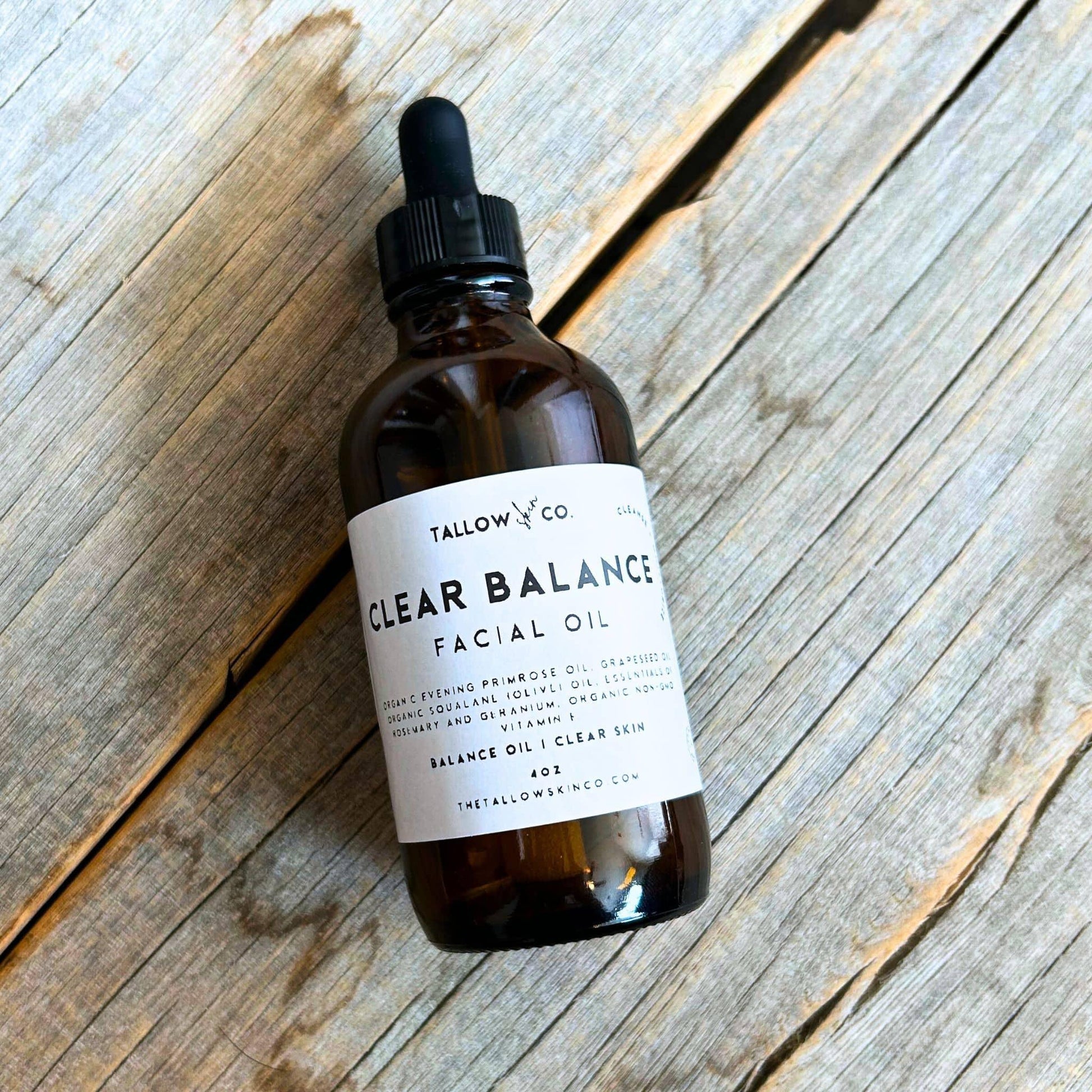 Clear Balance | Facial Oil for Oily & Acne Prone Skin - Tallow Skin Co.