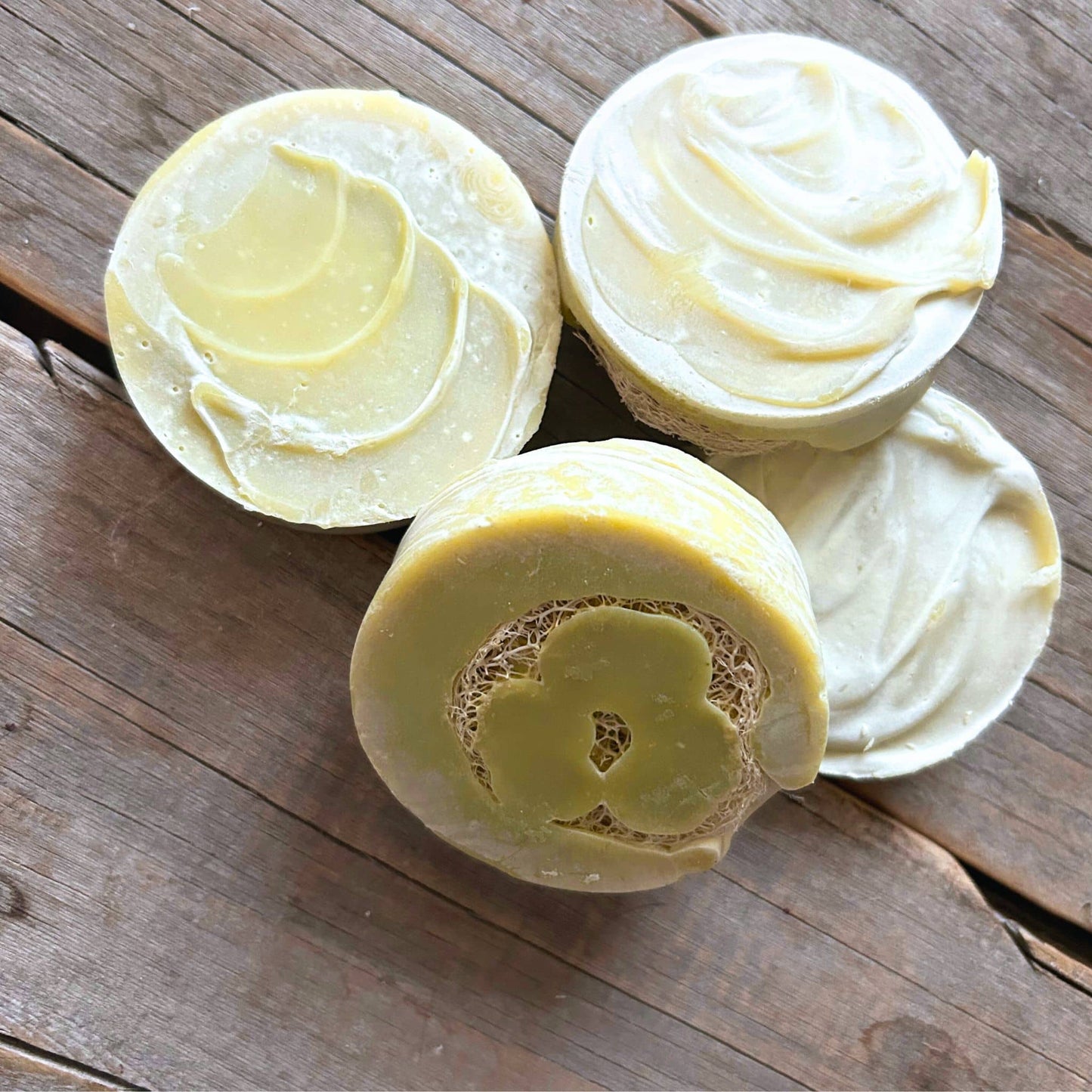 Mint & Basil |.Cooling Tallow Loofah Soap