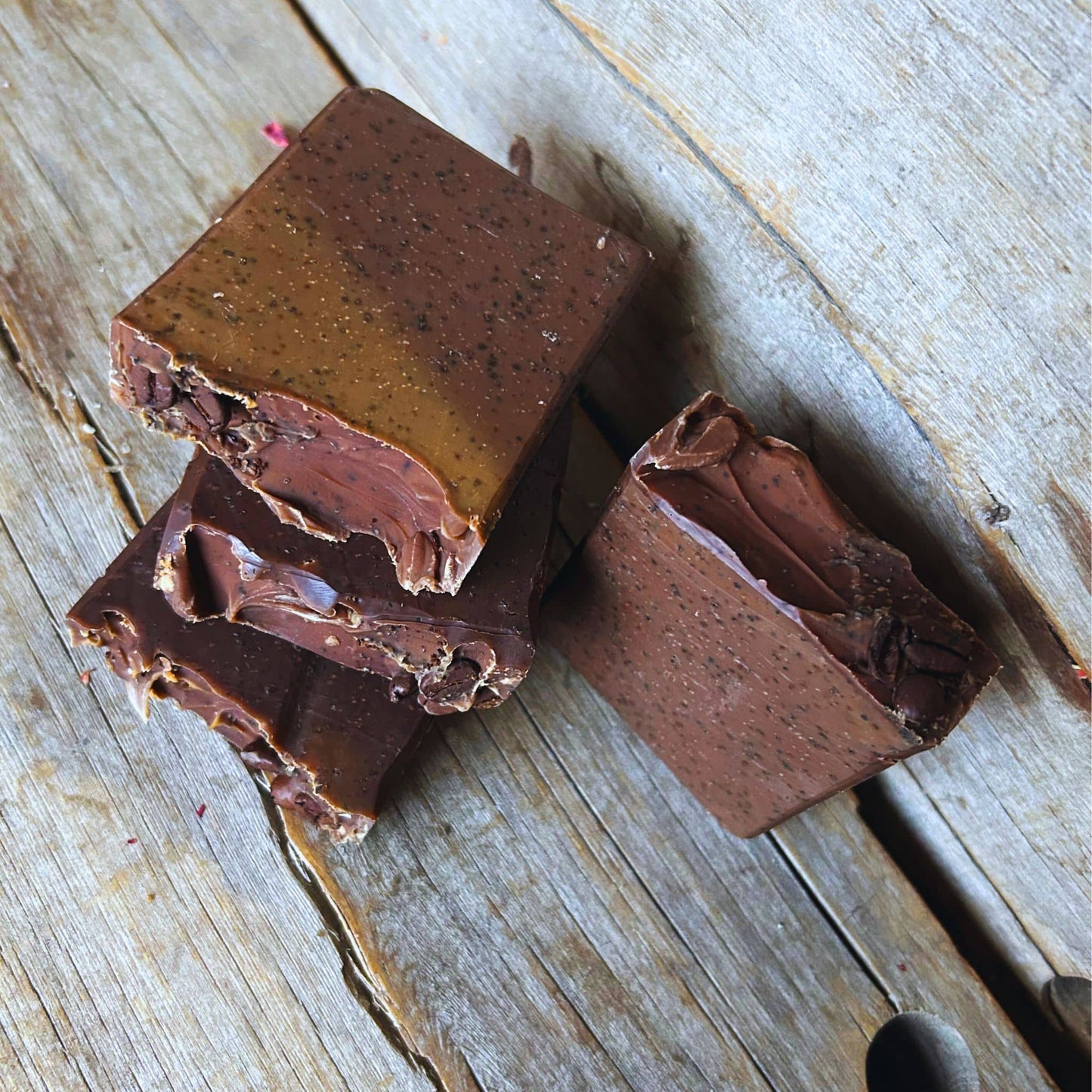 Mocha Fudge Bars | Exfoliating Tallow Soap