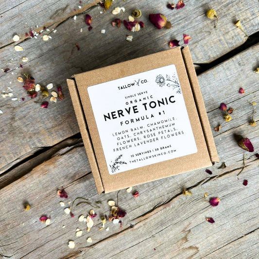 Nerve Tonic Tea Formula #1 | Calm & Soothe - Tallow Skin Co.